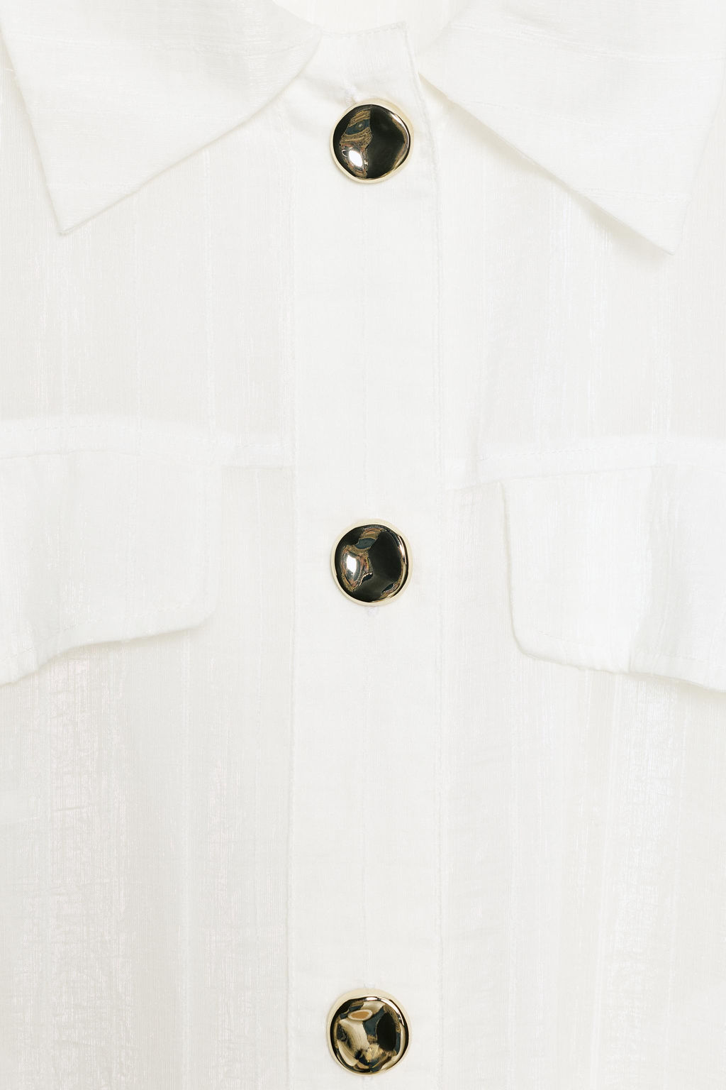 BLUSA SAFARI MANGA REMANGADA / Blanco - Zara фото 7