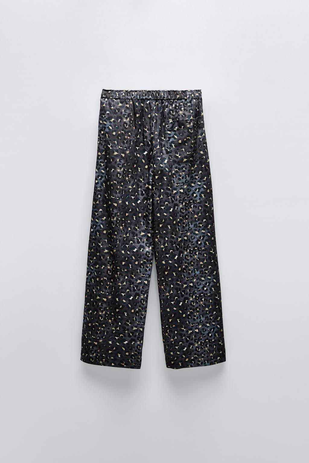 PRINTED FLOWING TROUSERS - Zara фото 3