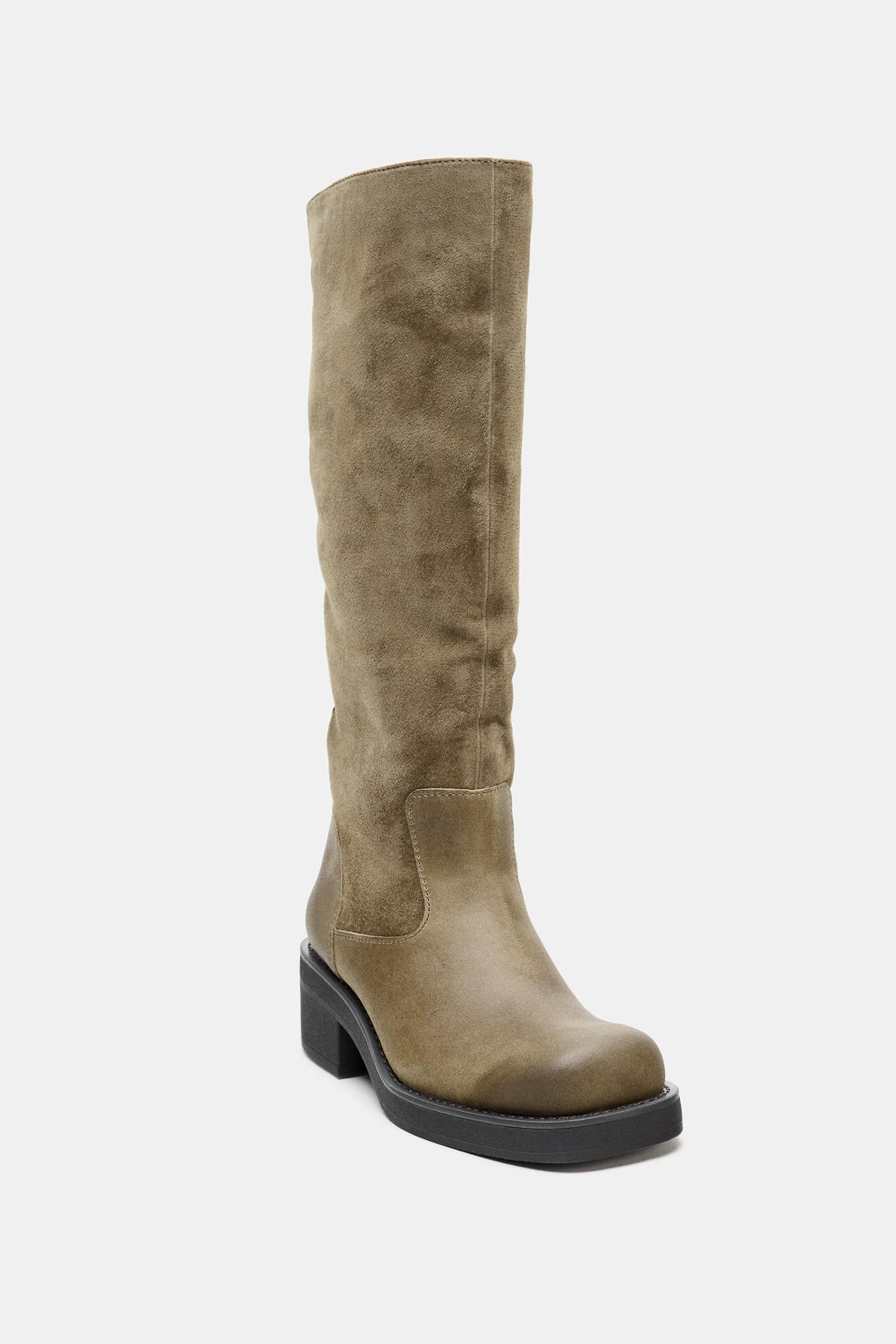 CONTRAST LEATHER BOOTS - Zara фото 5