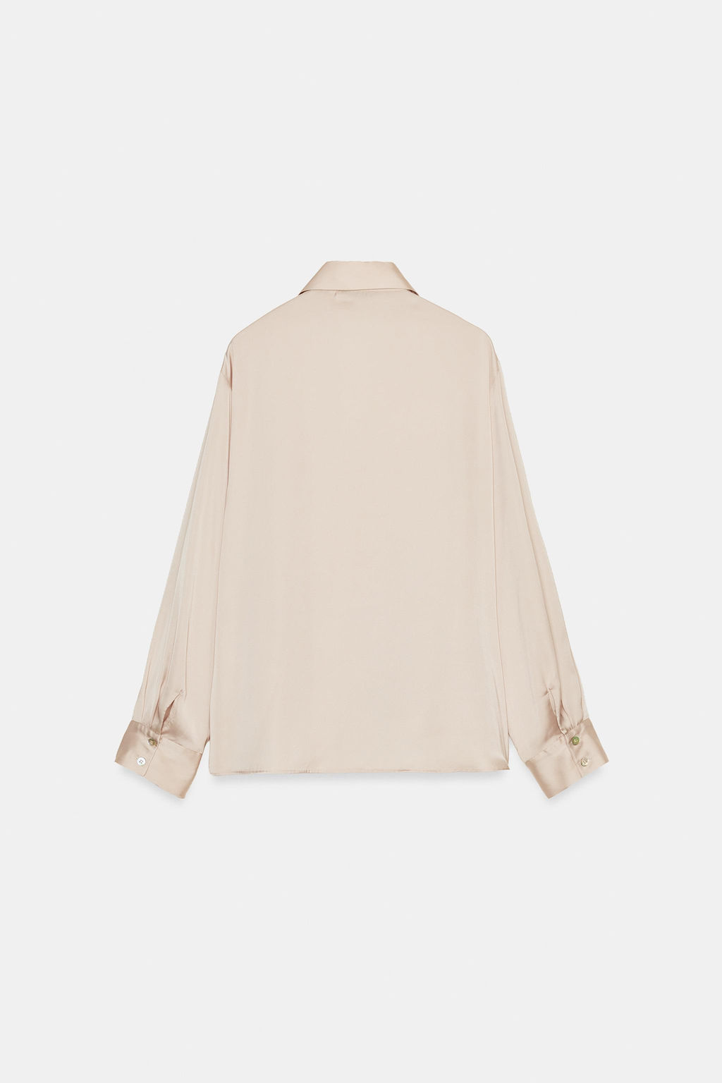 ASYMMETRIC HEM SATIN SHIRT - Zara фото 13