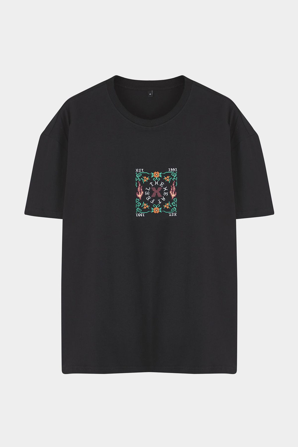 TRENDYOL MAN Siyah Oversize/Genis Kesim Bask?l? %100 Pamuk T-Shirt TMNSS25TS00067 - Trendyolmilla фото 12