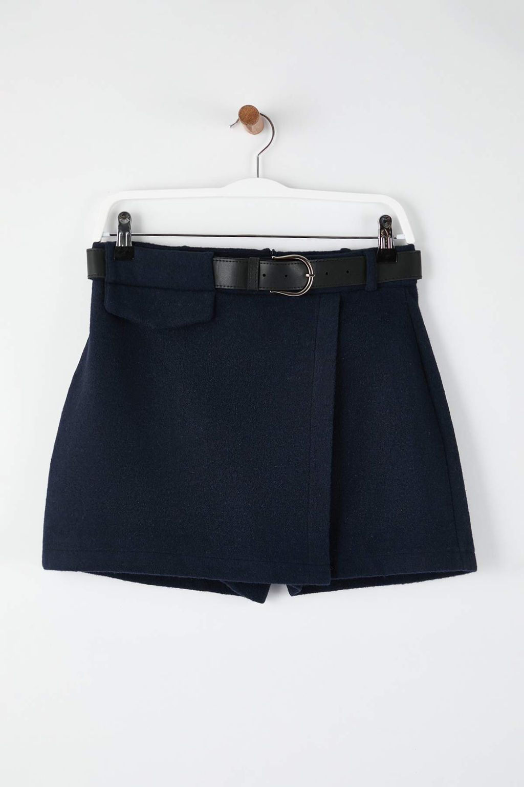 TRENDYOLMILLA Tas Kemer Detayl? Dokuma Sort Etek TWOAW21SR0037  фото 29