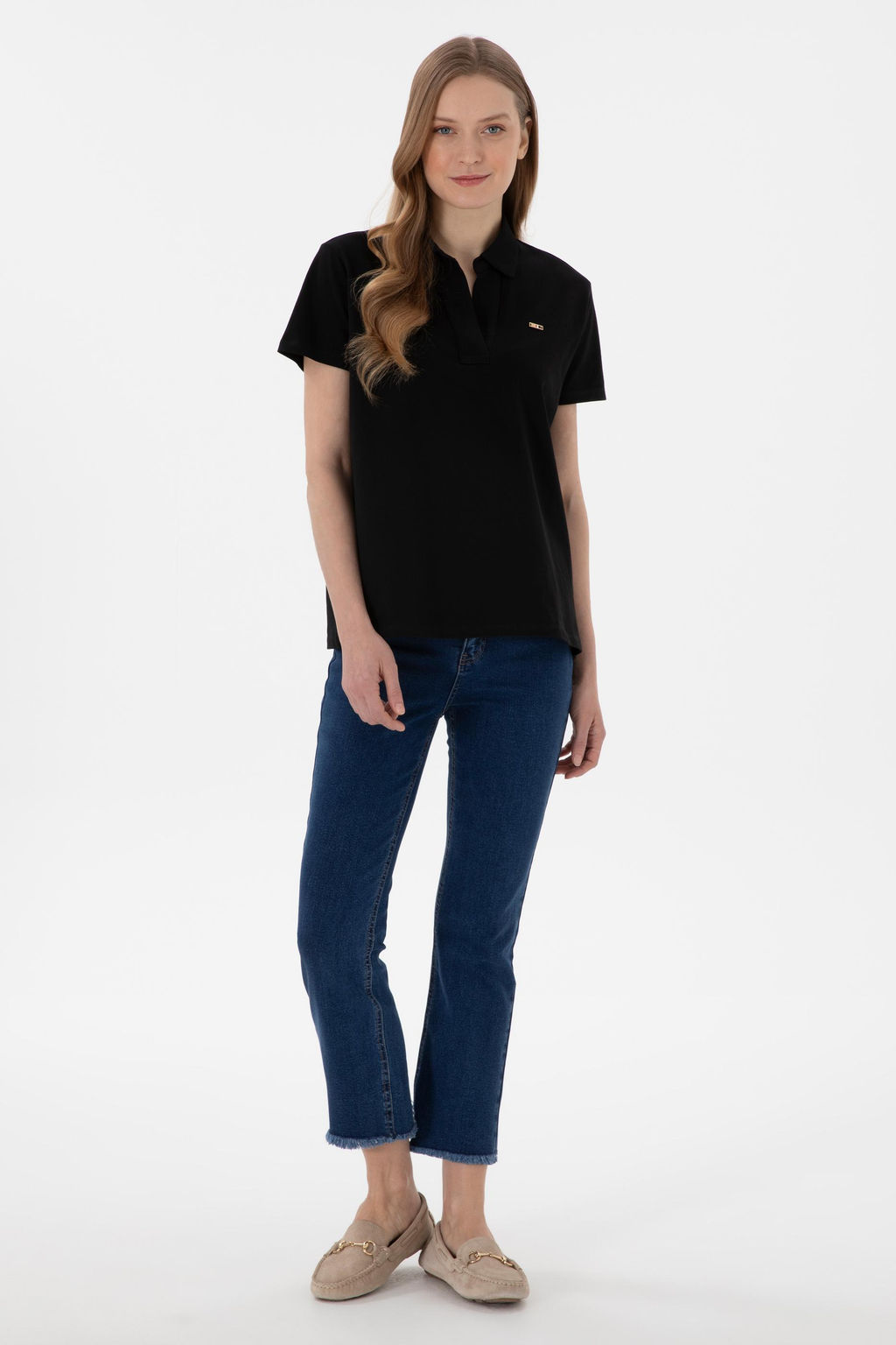 Kad_n Siyah Basic Ti__rt Sepette S_rpriz _ndirim - U.s. polo assn фото 5