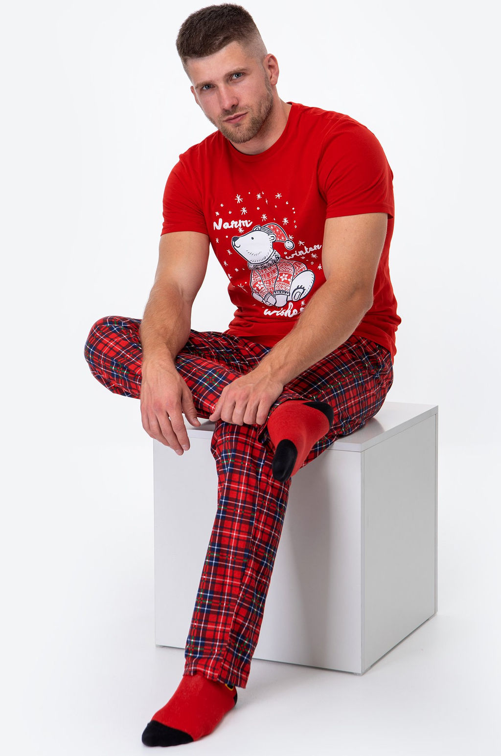 Мужская новогодняя пижама Happyfox