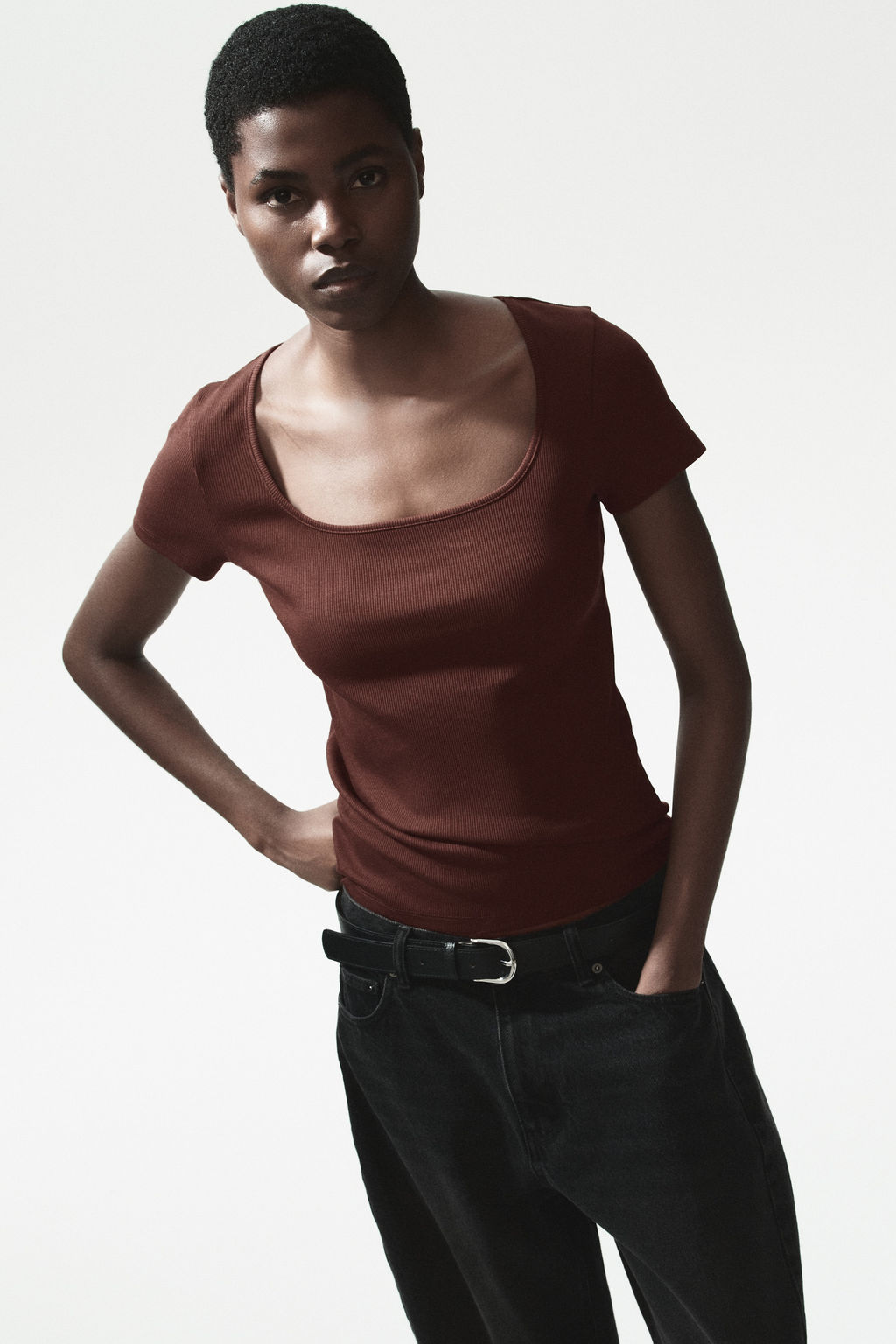 Camiseta en canal? de algod?n - H&m фото 10