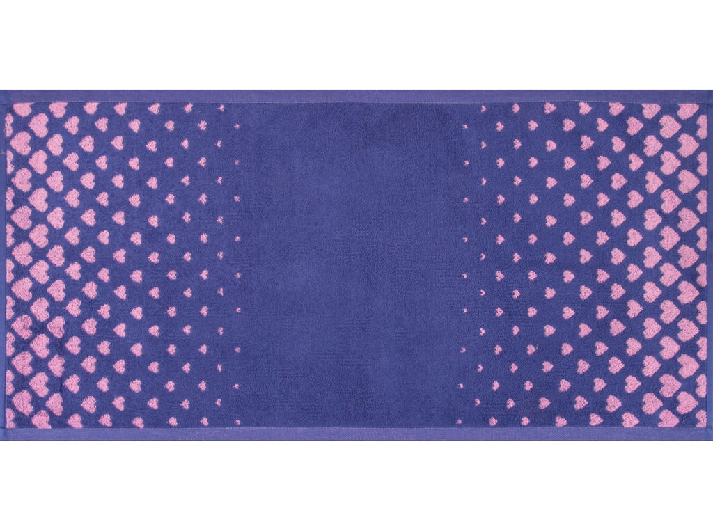 Полотенце махровое 6с104.413ж1 Градиент сердца(пурпурн3) 81х40см