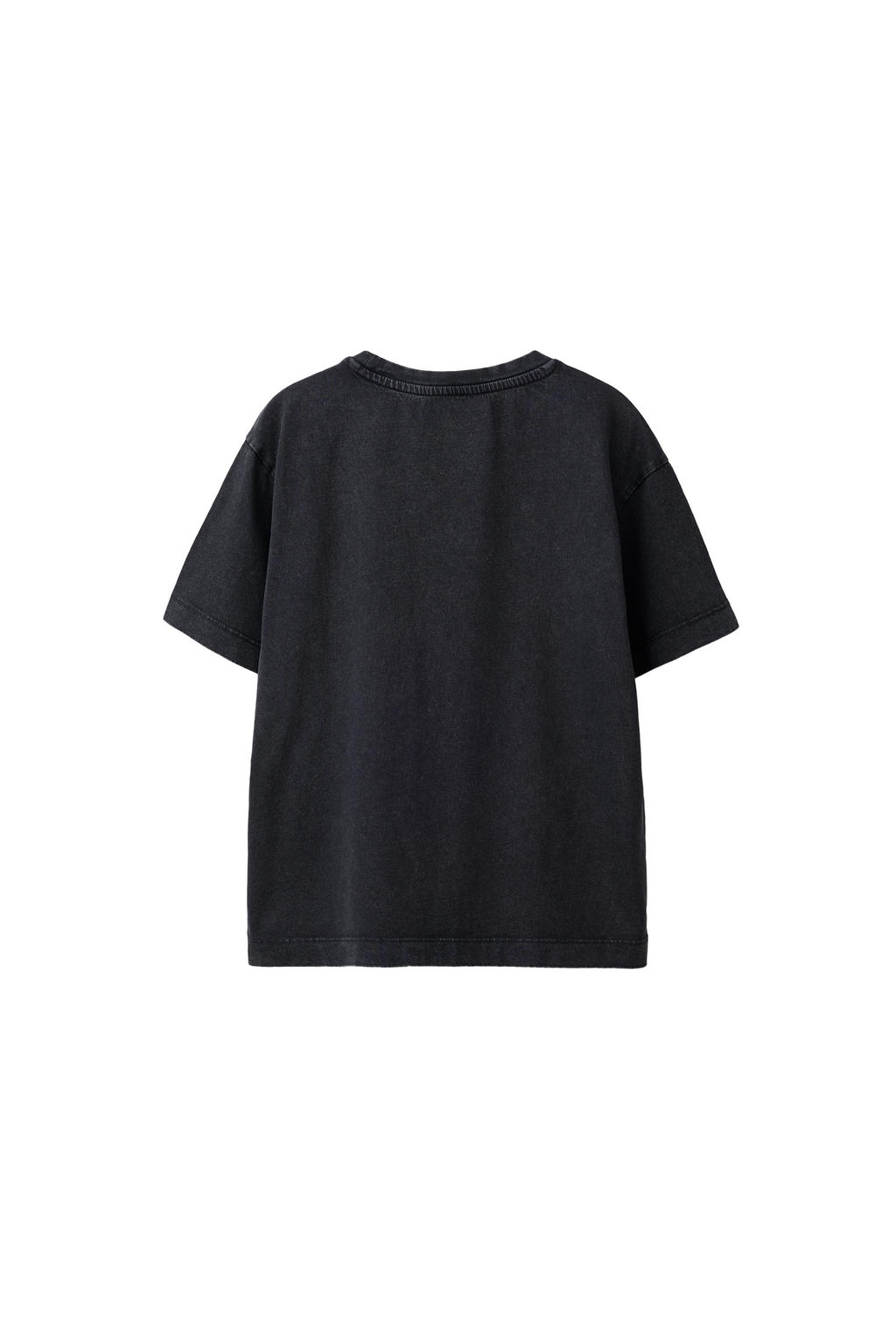 CAMISETA B?SICA EFECTO LAVADO / Gris antracita - Zara фото 7