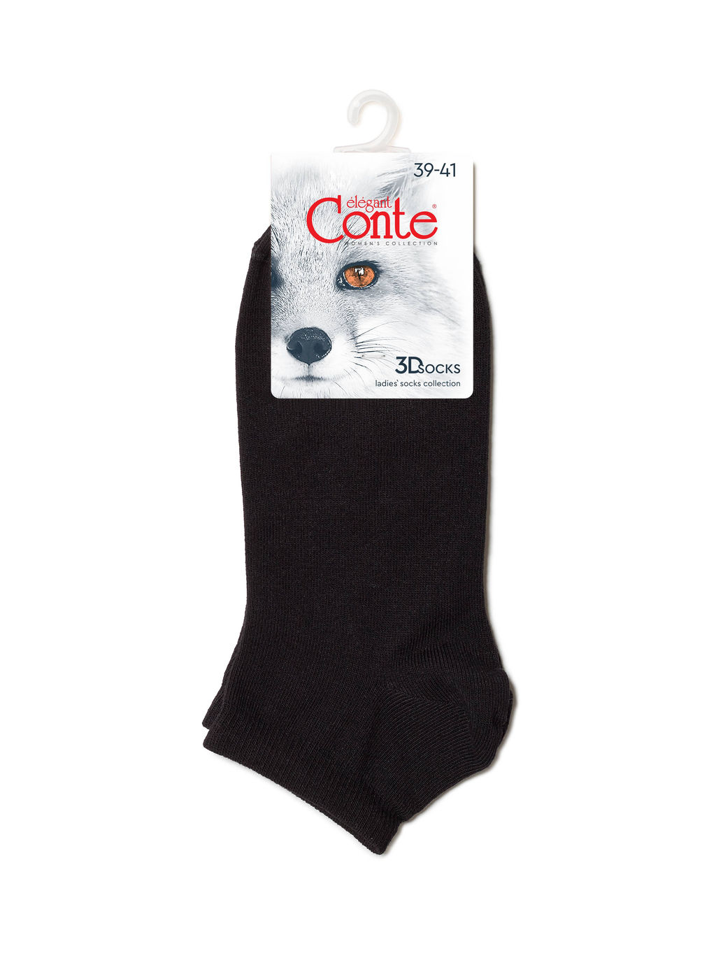 Цена за 2 пары. Носки Короткие CONTE 3DSOCKS Носки женские (короткие) черный - Conte elegant фото 3