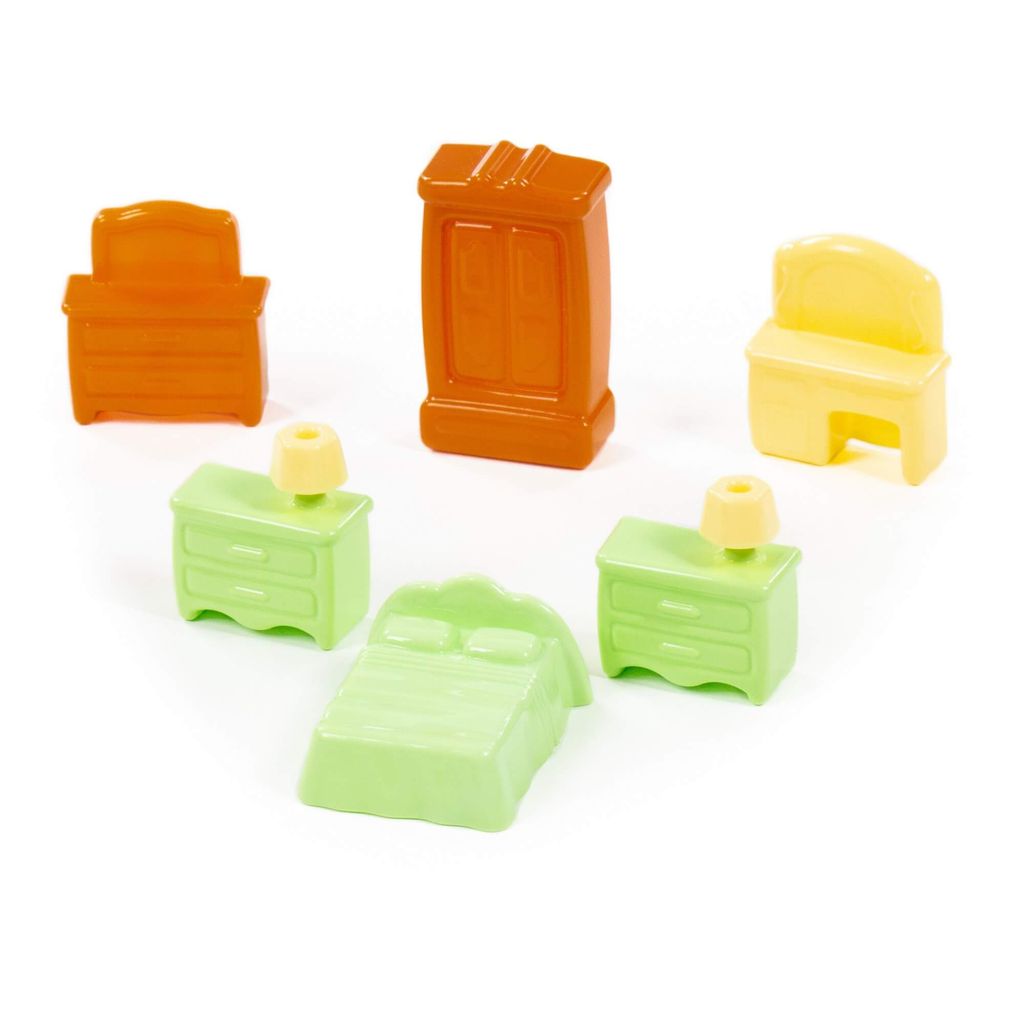 Набор мебели для кукол №1 (6 элементов) (в пакете) - Полесье фото 7