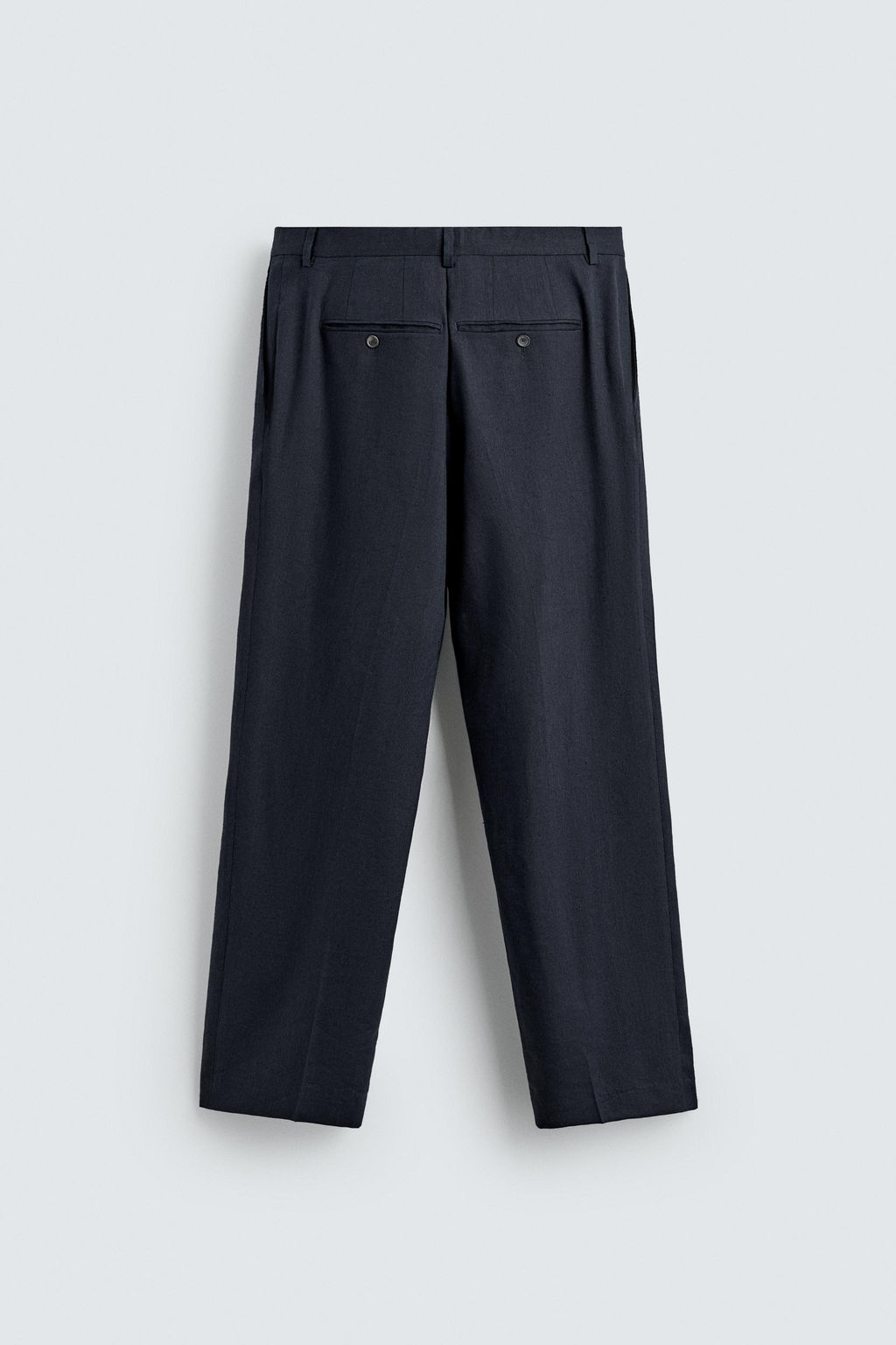 PANTAL?N PLIEGUES RELAXED FIT LINO - LANA / Marino - Zara фото 6