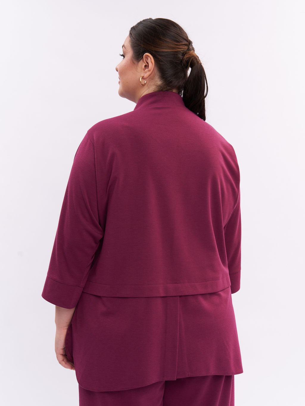 Блузка из плотного трикотажа BL08606RED31