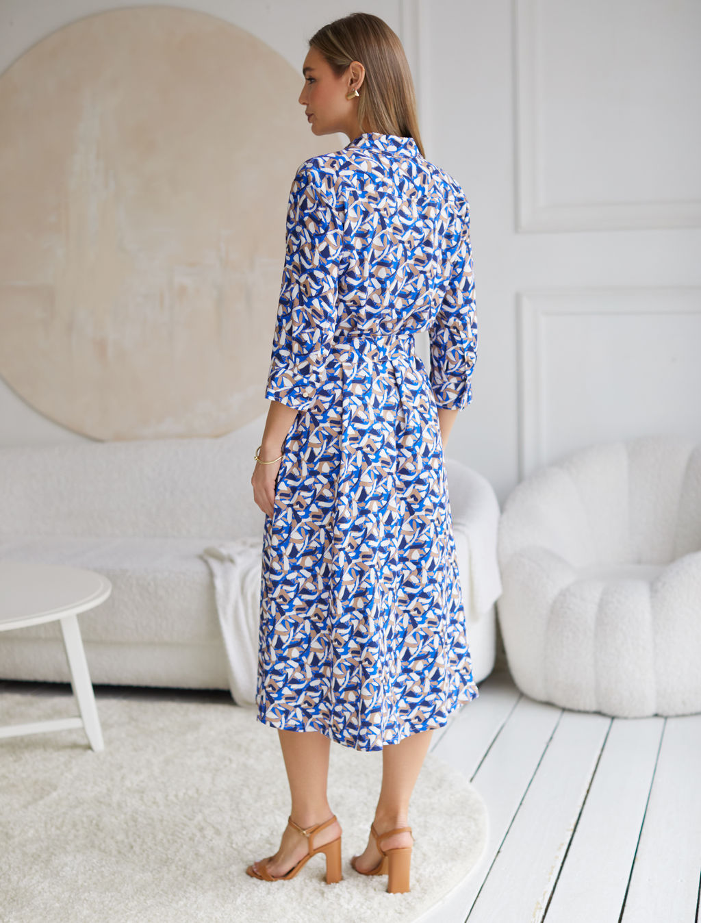 VILATTE / Платье из вискозы твил  фото 4