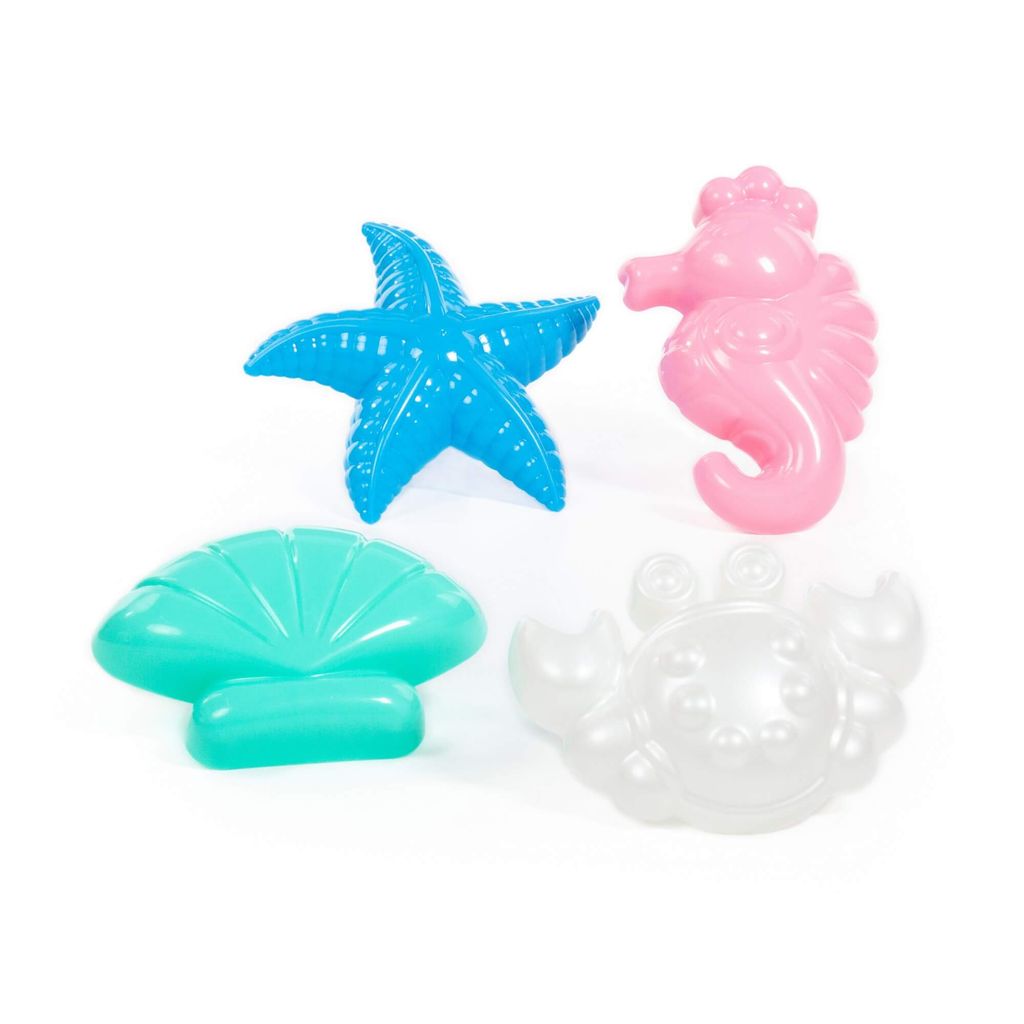 Формочки (краб №2 + морской конёк + морская звезда №2 + ракушка №2) - Полесье фото 5