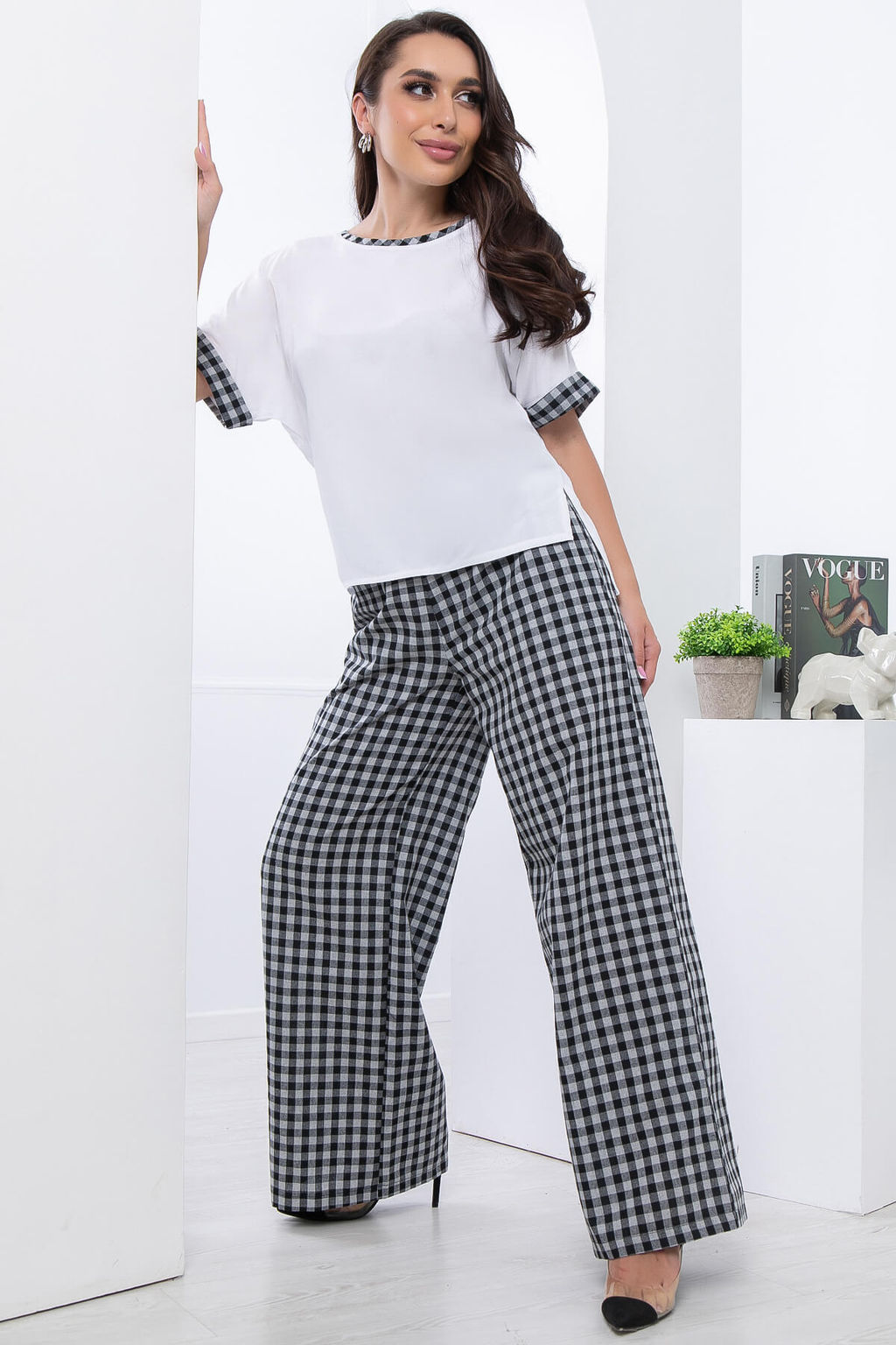 Костюм Барселона (клетка блэк) К7065 - Lt collection фото 9