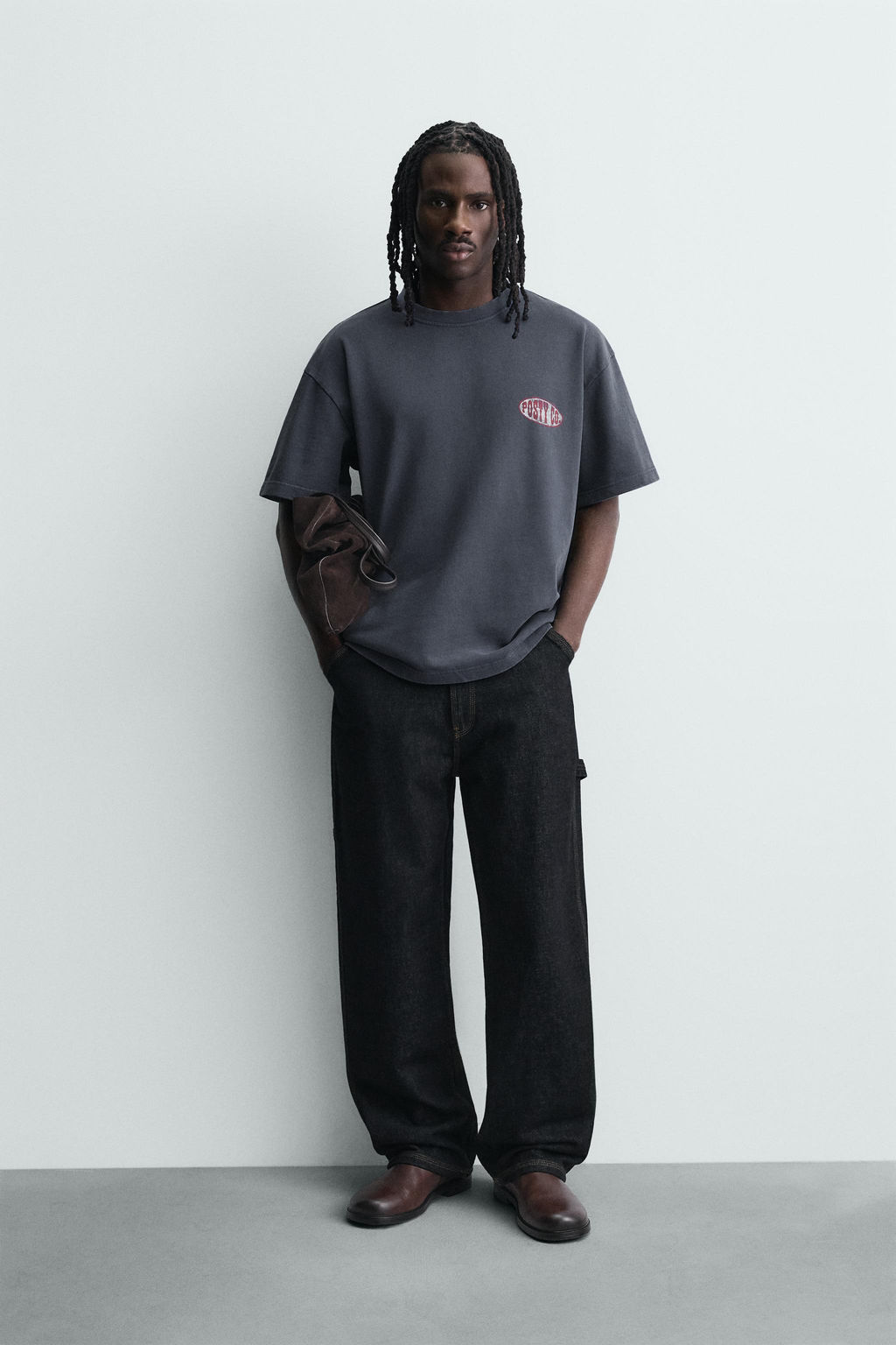 WASHED POST MALONE GRAPHIC SWEATSHIRT - Zara фото 9