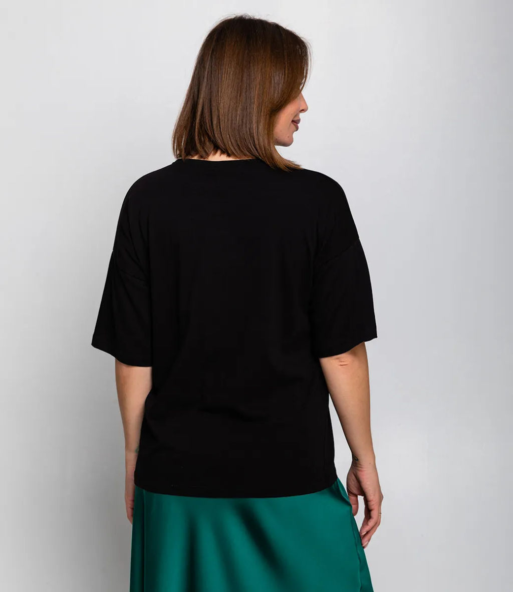 Футболка #ОБШ1420, чёрный