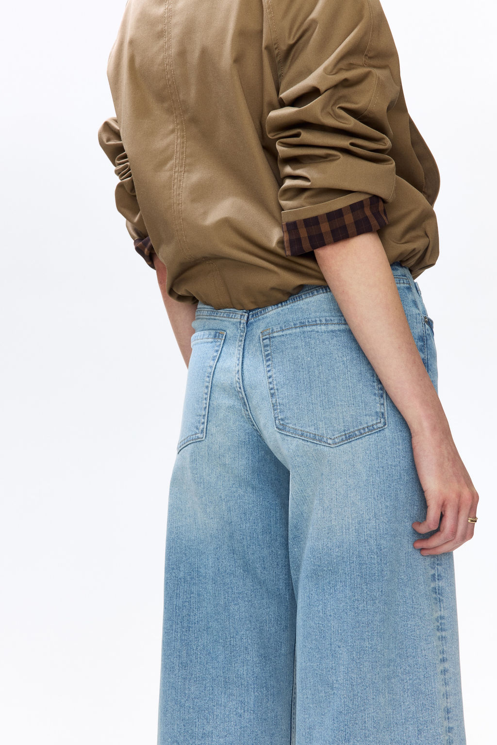 Wide High Waist Ankle Jeans - H&m фото 9
