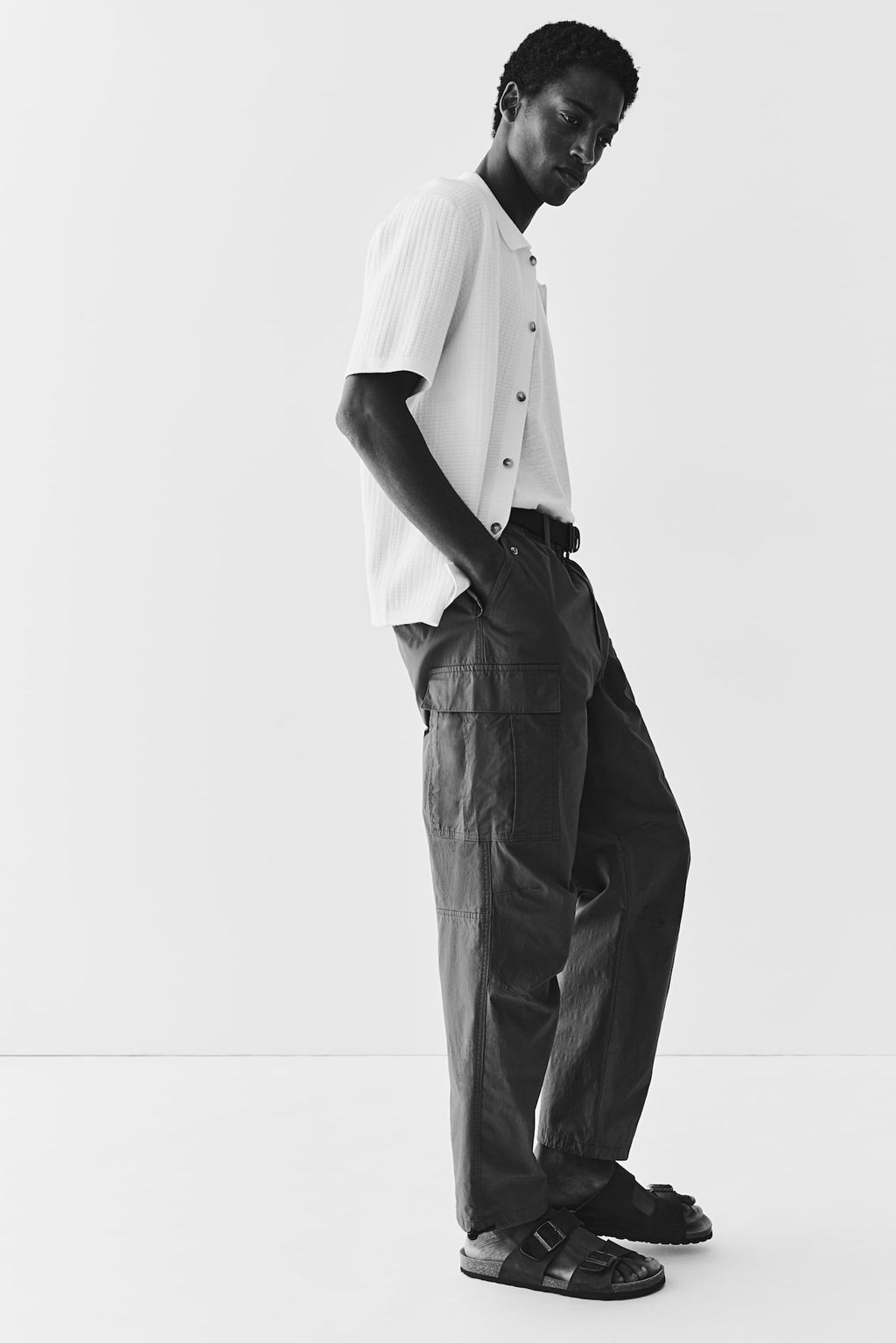 Pantalon cargo de ripstop Regular Fit - H&m фото 3