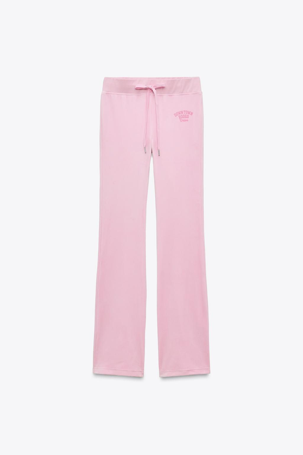 VELVET TEXT TROUSERS - Zara фото 3