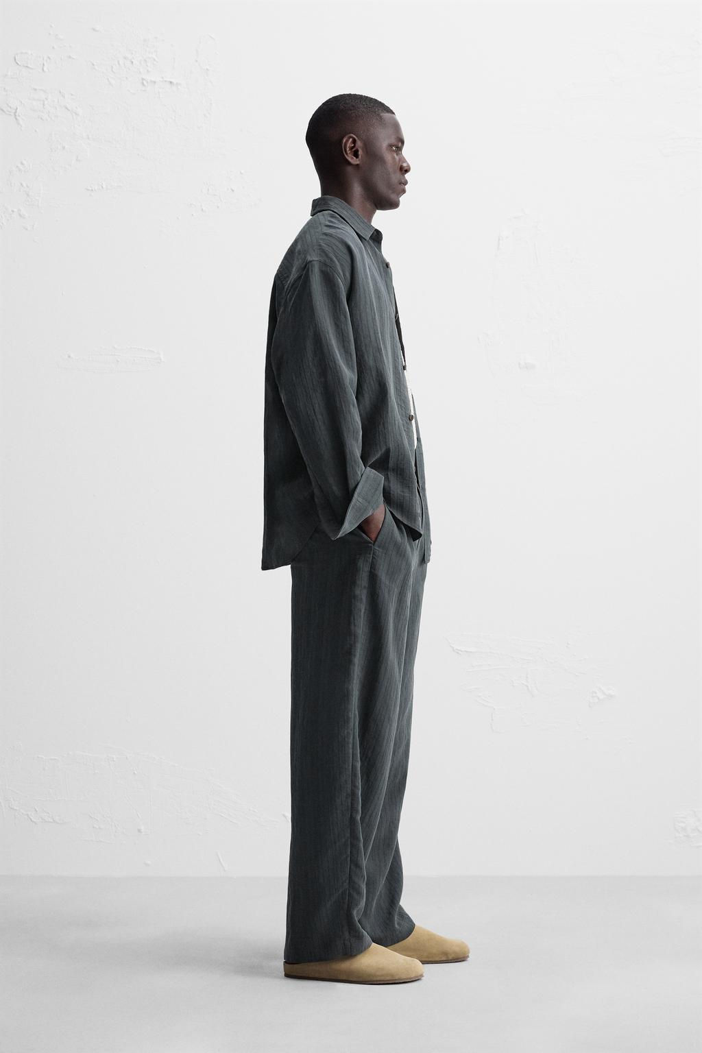 TEXTURED TROUSERS - Zara фото 4