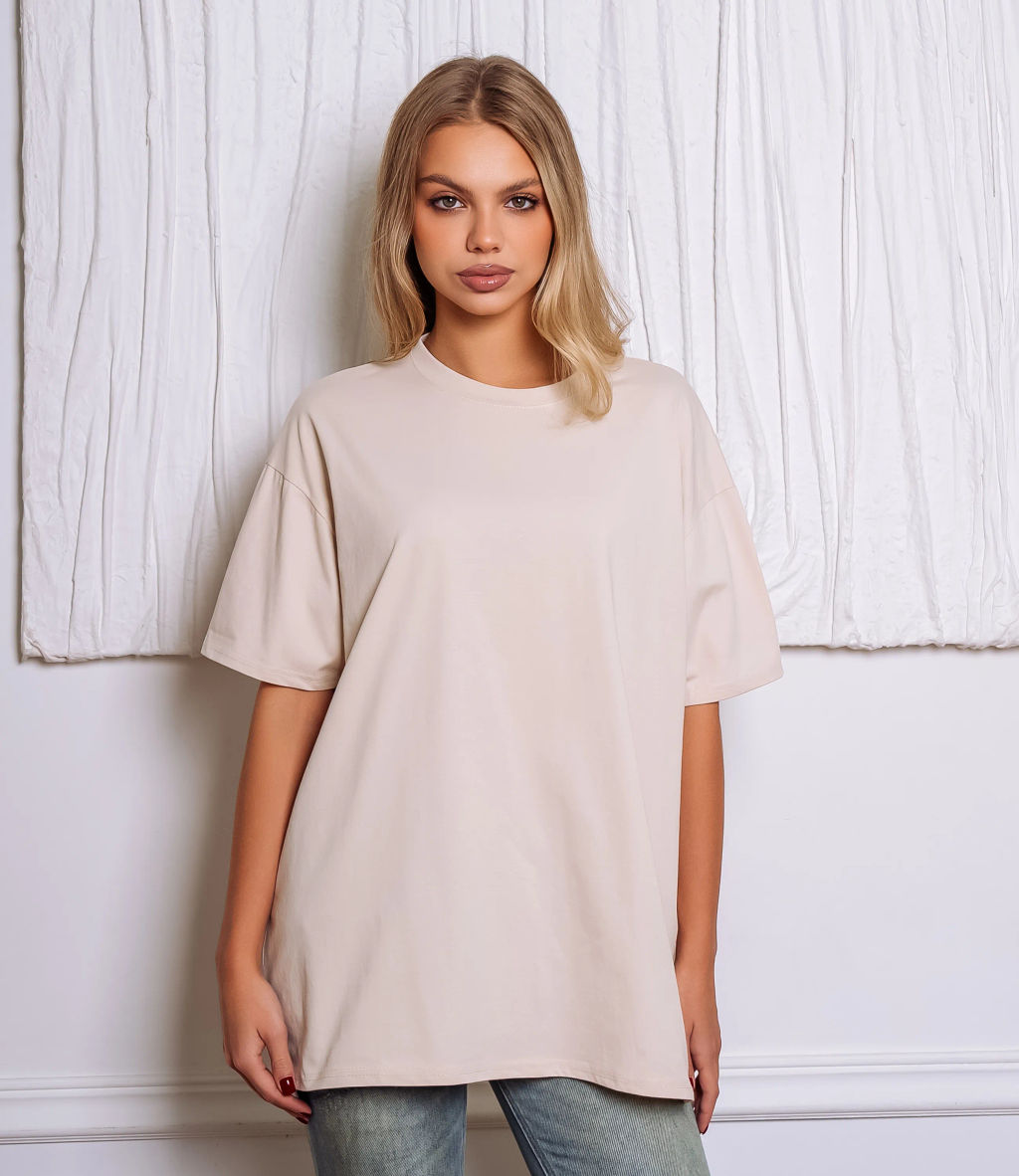 Футболка #КТ1 (22)-2, бежевый