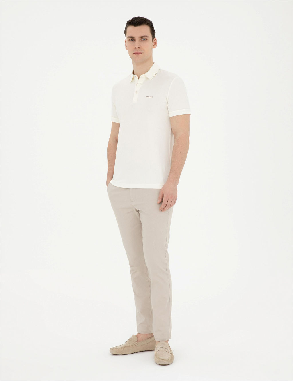 Bej Slim Fit Kanvas Pantolon - Pierre cardin фото 3