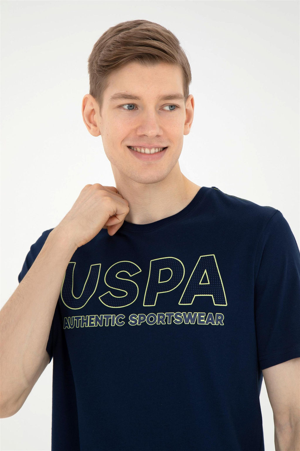 Мужская темно-синяя футболка - U.s. polo assn фото 2