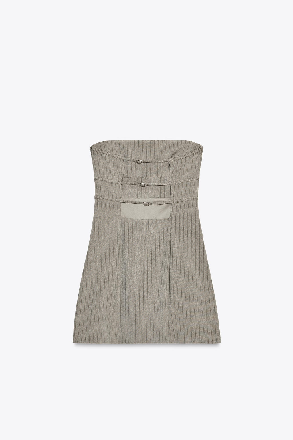 PINSTRIPE STRAPLESS DRESS - Zara фото 19