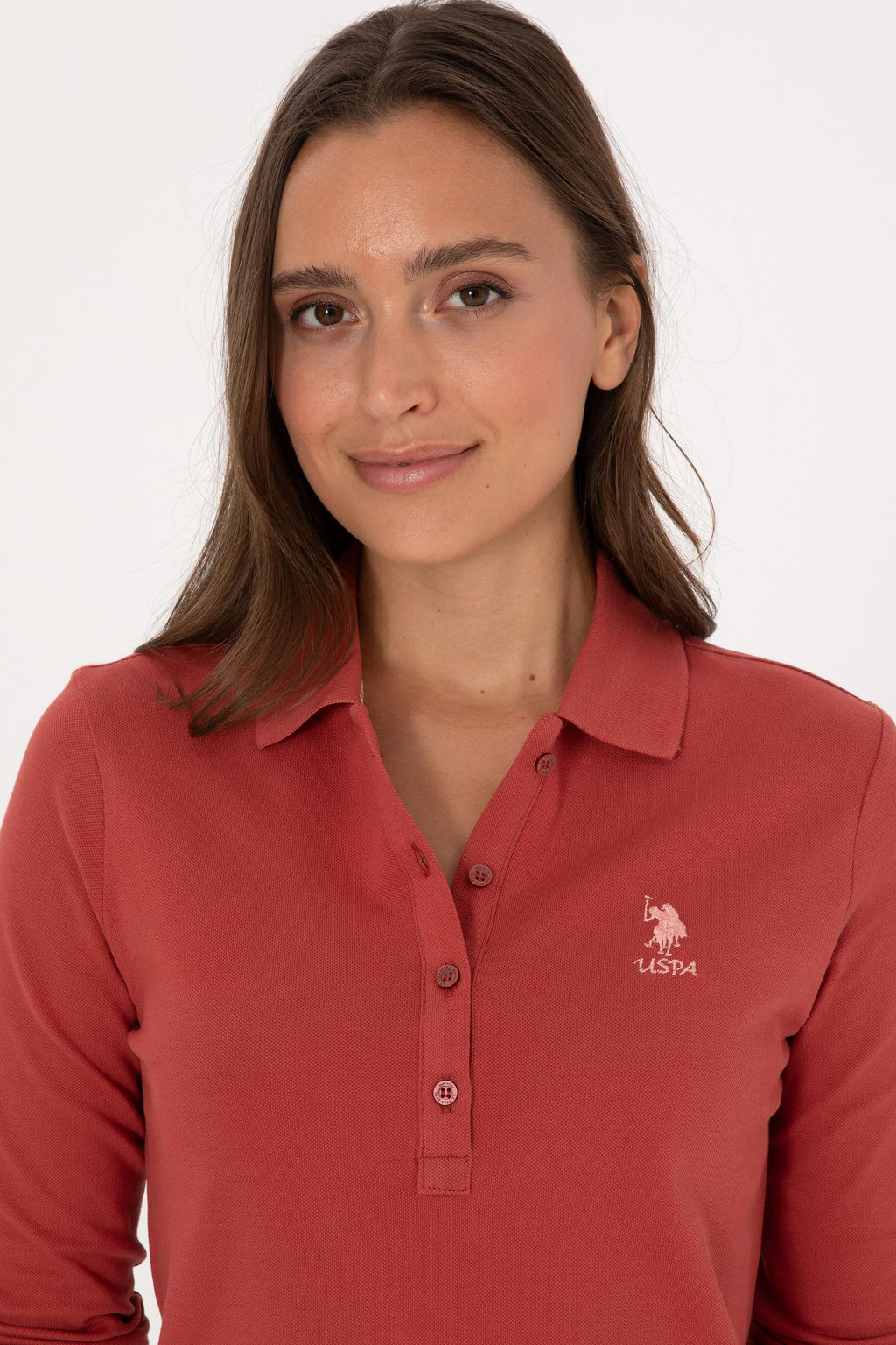 Kad_n Kiremit Basic Polo Yaka Sweatsh_rt Sepette S_rpriz _ndirim - U.s. polo assn фото 9