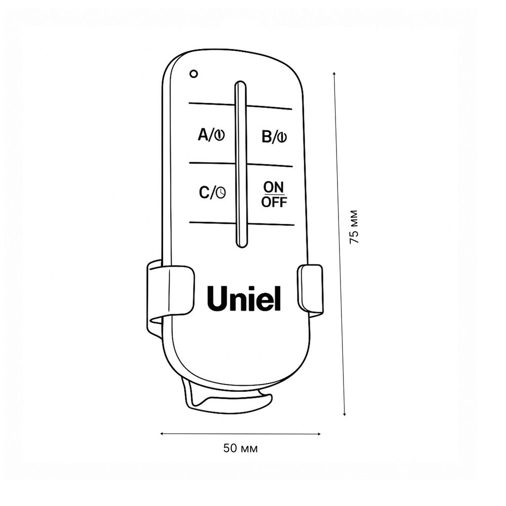 UCH-P005-G2-1000W-30M Пульт управления светом. 2 канала*1000Вт. ТМ Uniel