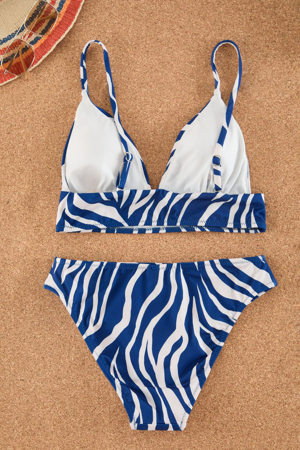 Zebra Desenli Ucgen Mix&Match Bikini Ustu TBESS21BU0343