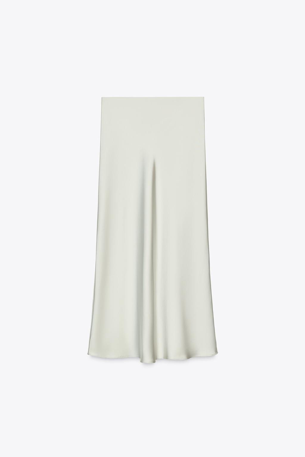 SATIN MIDI SKIRT - Zara фото 7