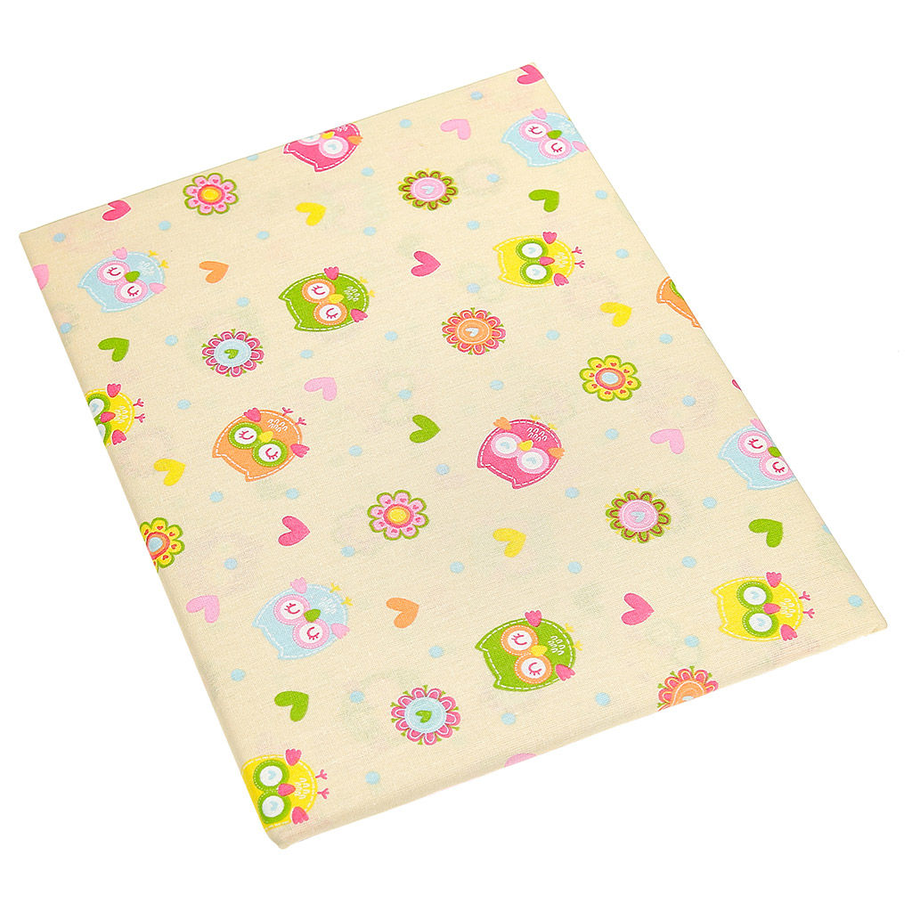 Простыня 1,5 спальная Совунья, беж детская 150х220см, бязь Комфорт 121г/м2, хлопок 100%, упаковка классическая ПВХ 28х41см, Домашняя мода (Россия)