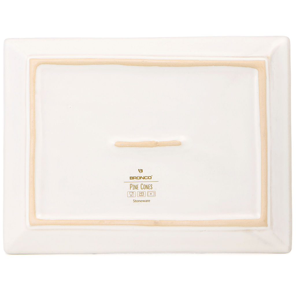 БЛЮДО СЕРВИРОВОЧНОЕ КОЛЛЕКЦИЯ PINE CONES, 26,3*19,8*2,4 СМ - Bronco фото 3