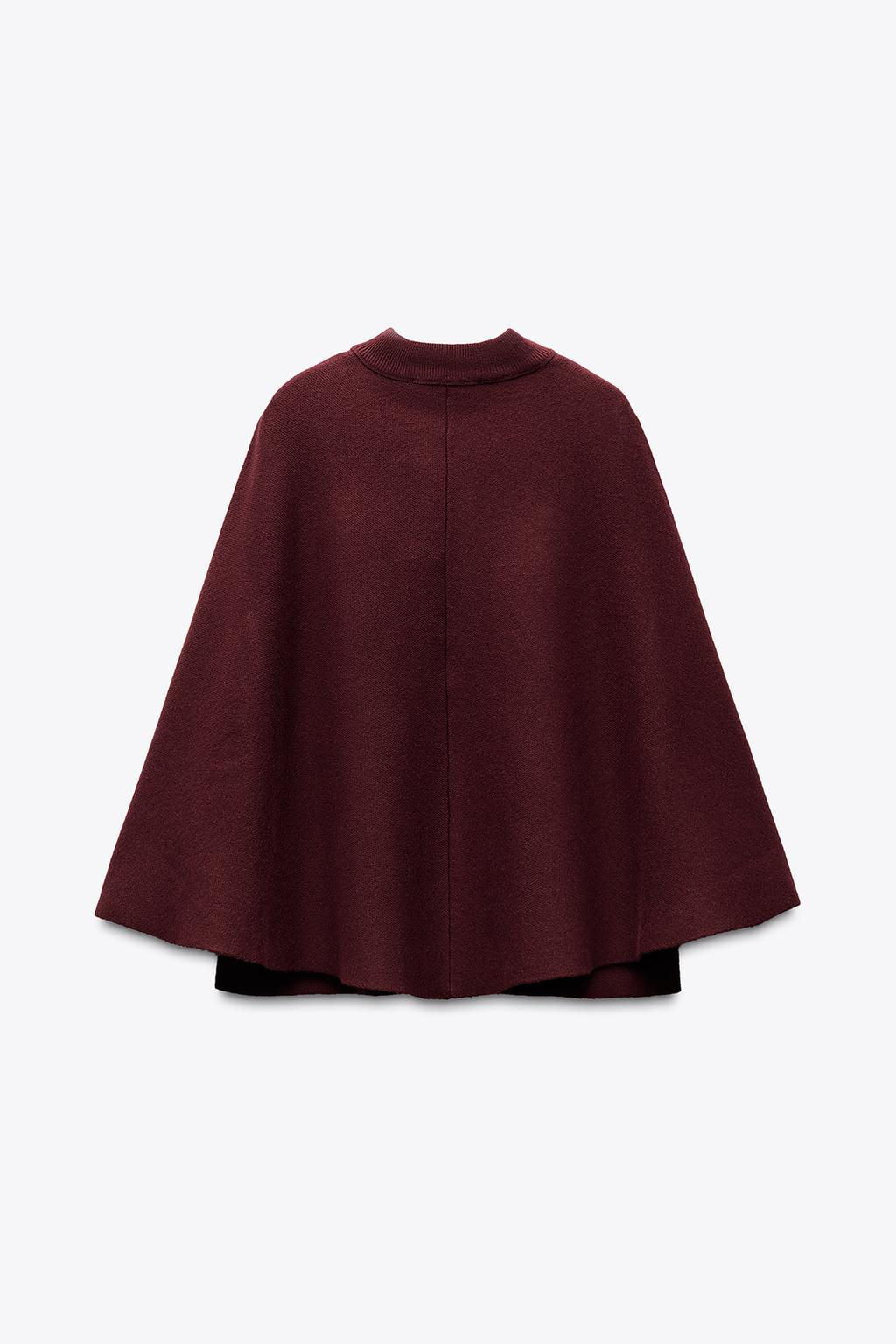 KNITTED CAPE COAT - Zara фото 6