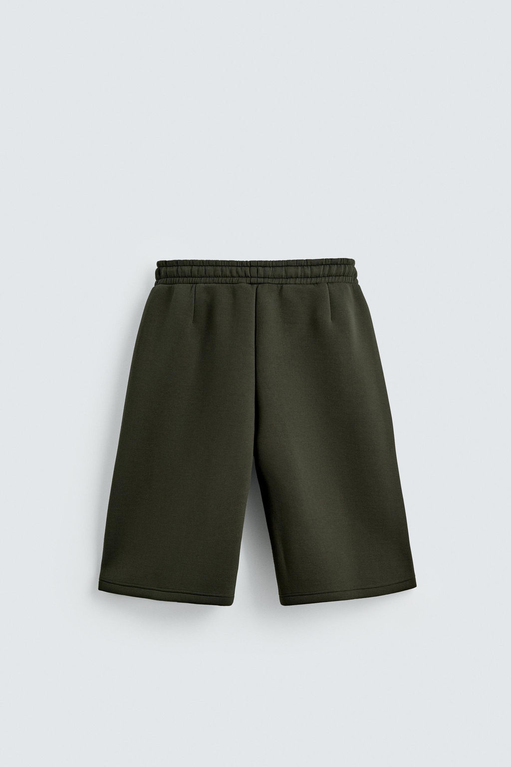 PLEATED NEOPRENE-EFFECT LONG BERMUDA SHORTS - Zara фото 7
