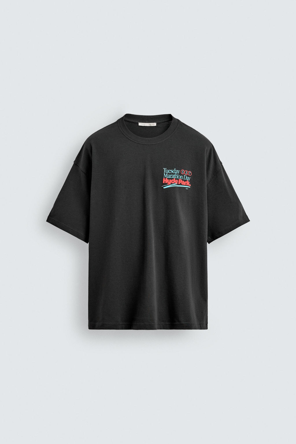WASHED NUMBER T-SHIRT - Zara фото 7