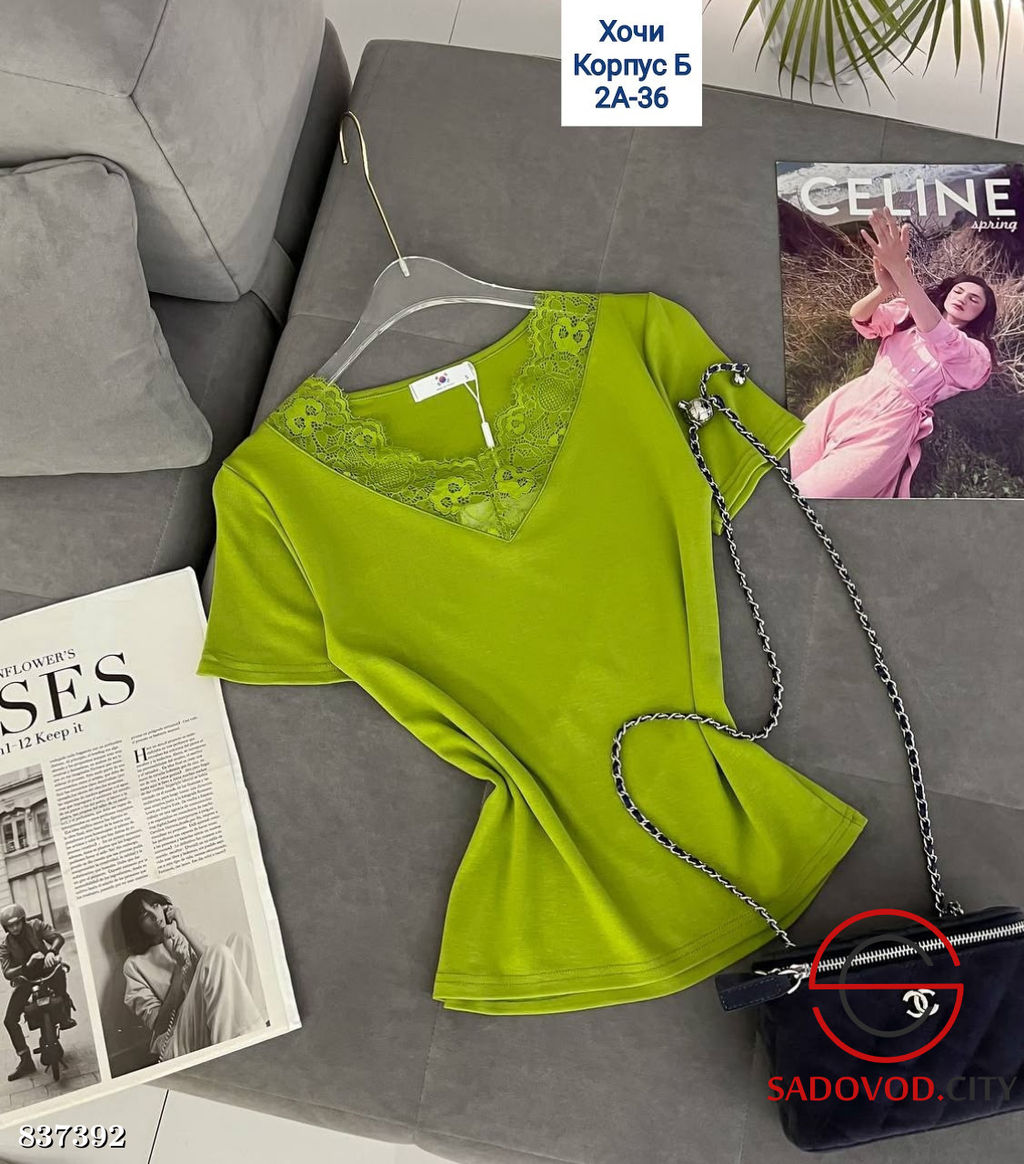 Футболка женская с гипюром - Bruno фото 4