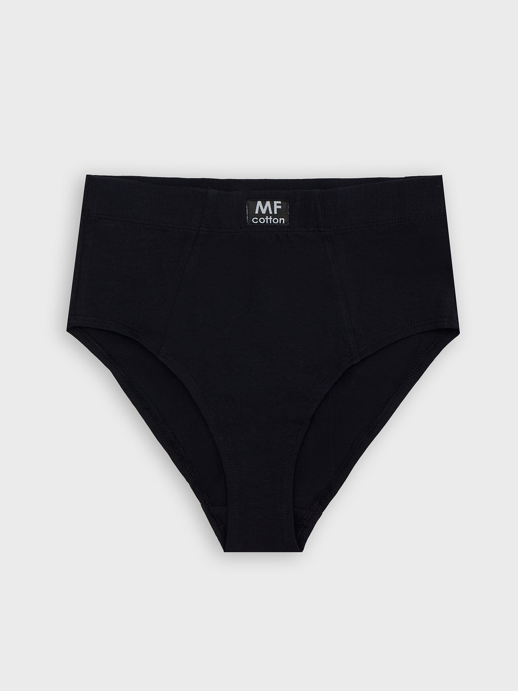 Цена за 2 штуки! Трусы женские черные с высокой посадкой