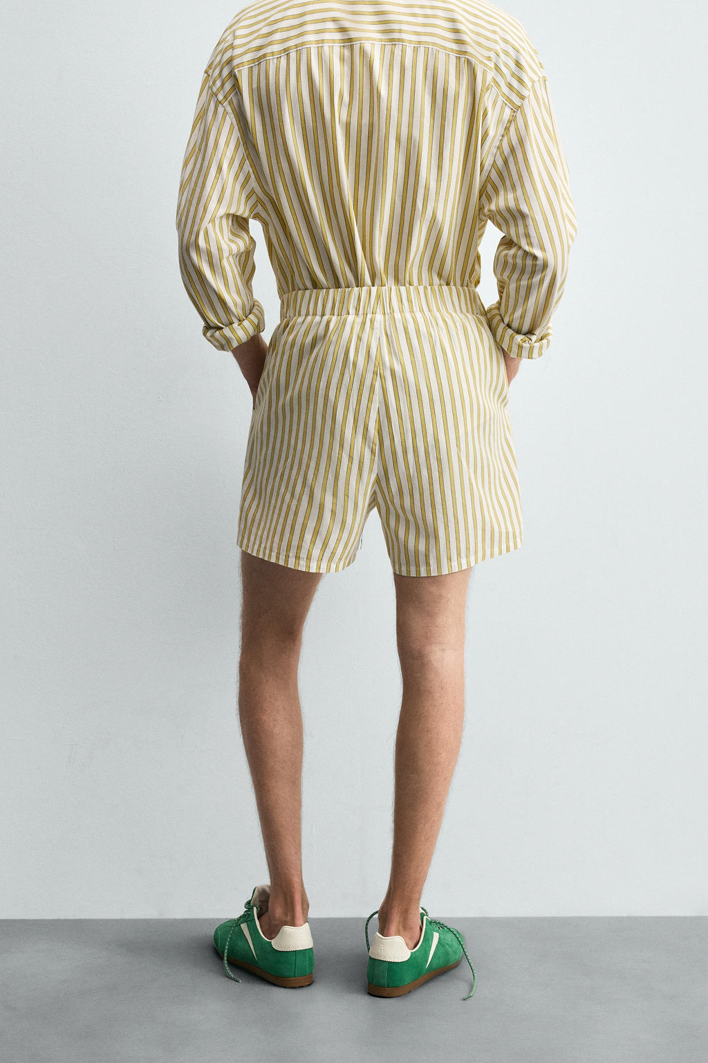 EMBROIDERED STRIPED SHORTS - Zara фото 3
