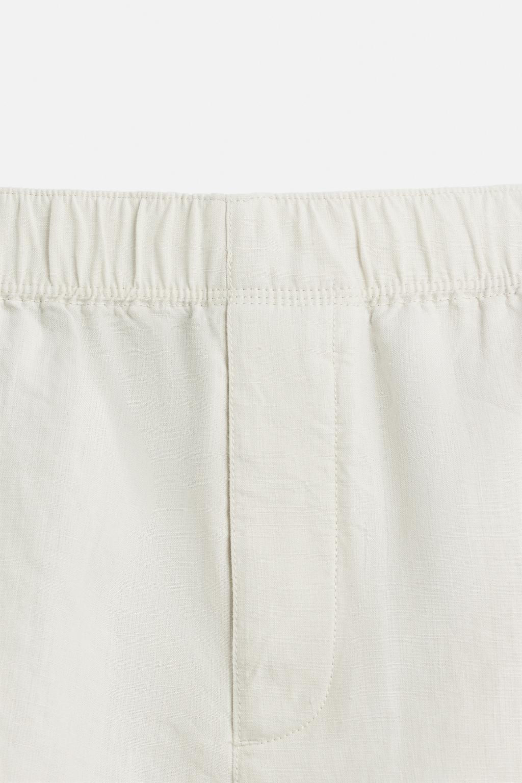 100% HEMP BERMUDA SHORTS - Zara фото 9