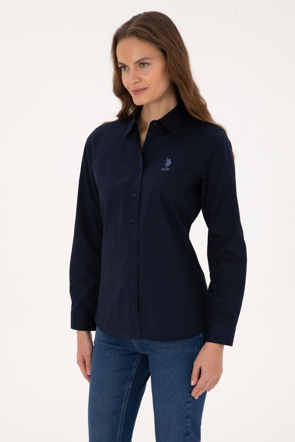 Kad_n Lacivert Uzun Kollu Basic G_mlek - U.s. polo assn фото 3