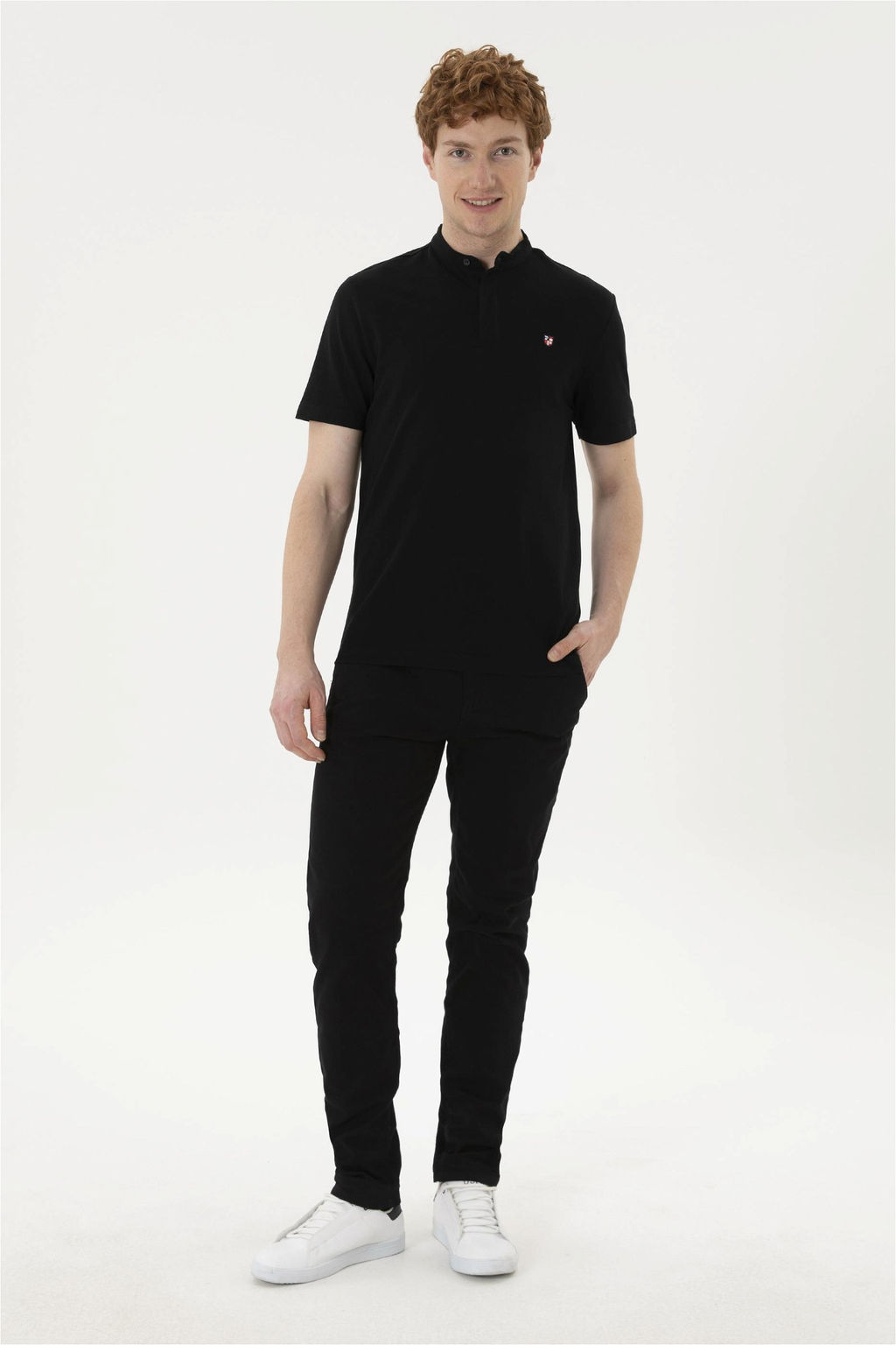 Мужская черная базовая футболка - U.s. polo assn фото 4