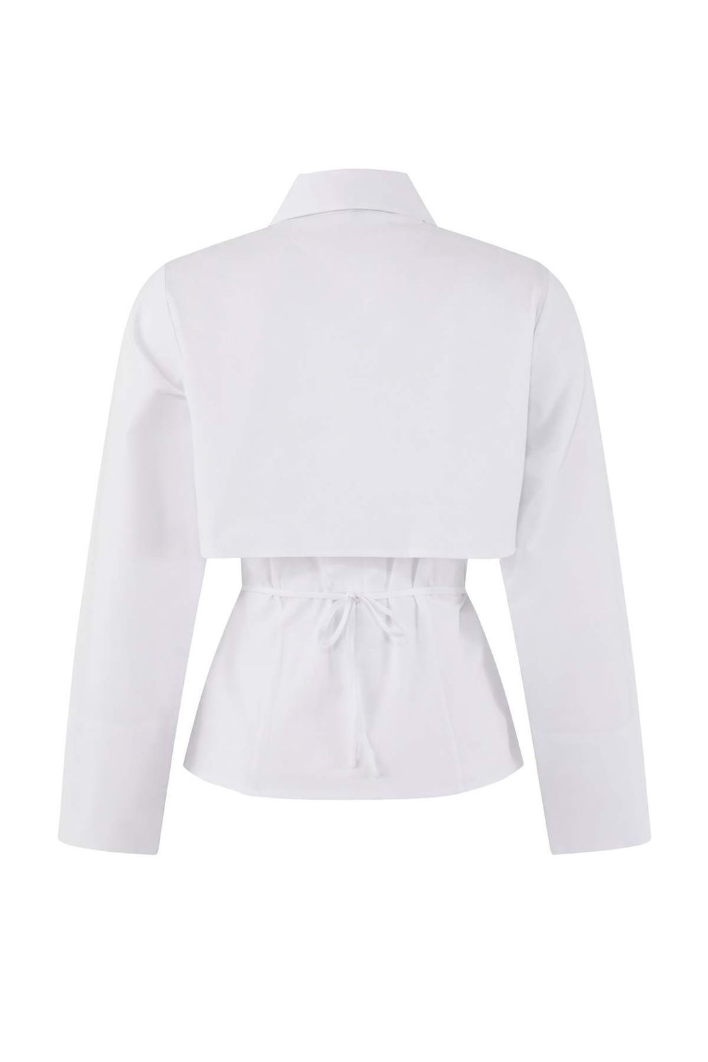 Ac?k Mavi Ikili Parcal? Lycral? Poplin Bedene Oturan Gomlek TWOSS26GO00064