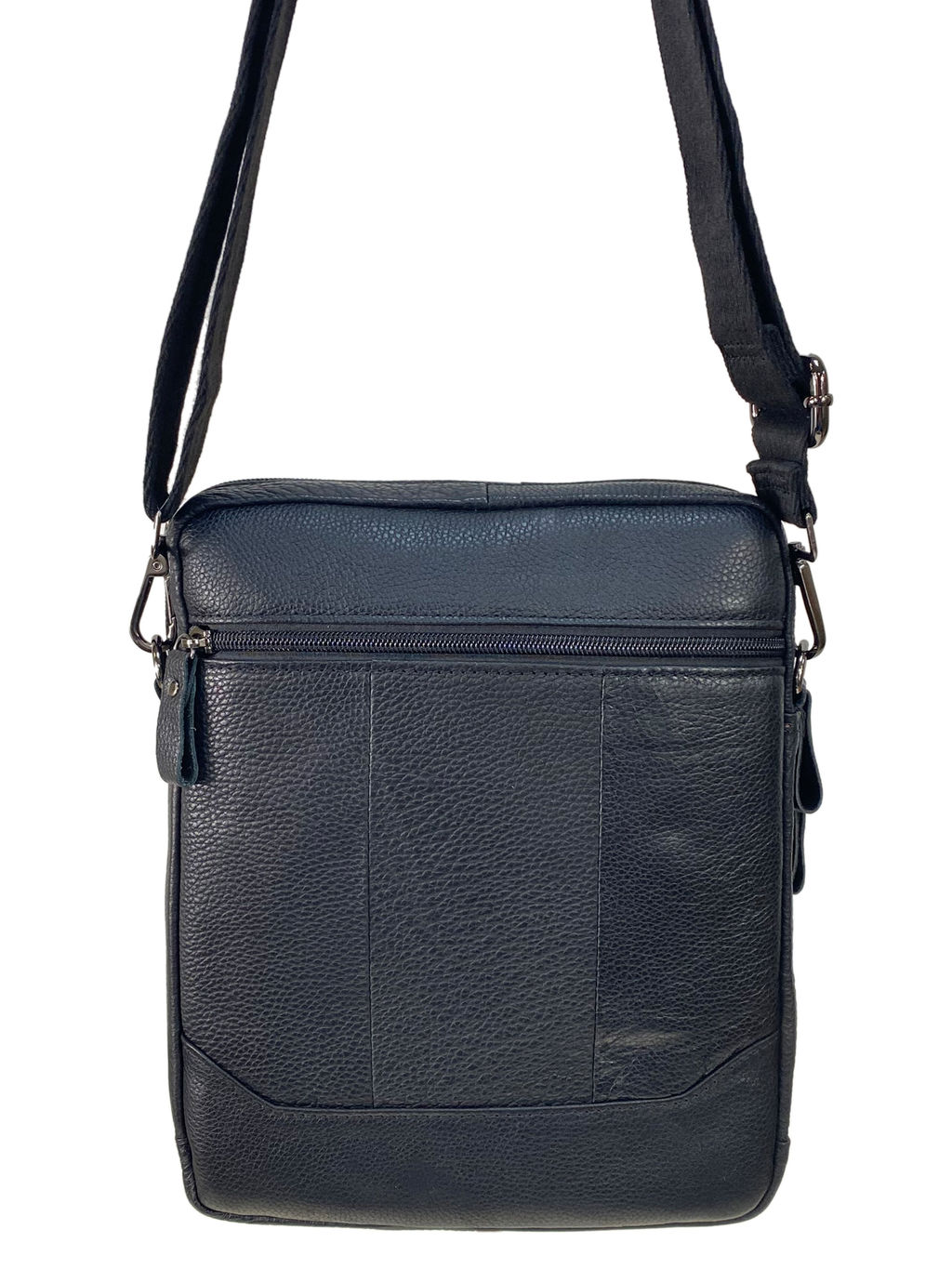 Сумка мужская из натуральной кожи, цвет черный - Greta фото 2