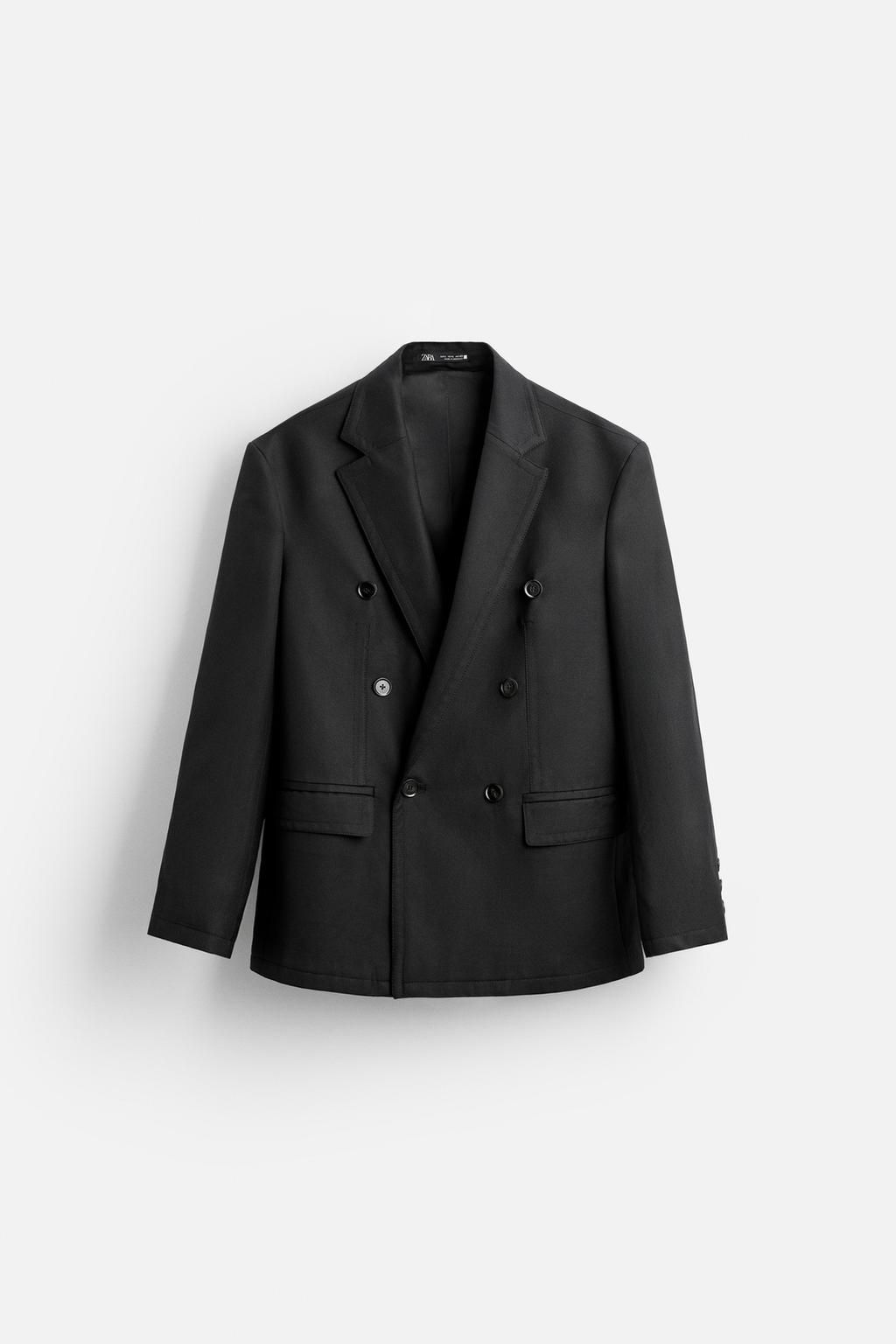 DOUBLE-BREASTED SUIT BLAZER - Zara фото 7