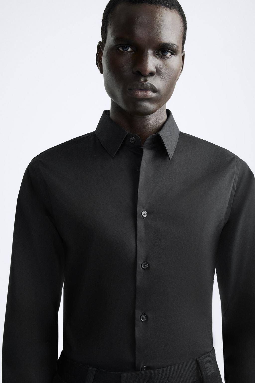 STRETCHY POPLIN SHIRT - Zara фото 5