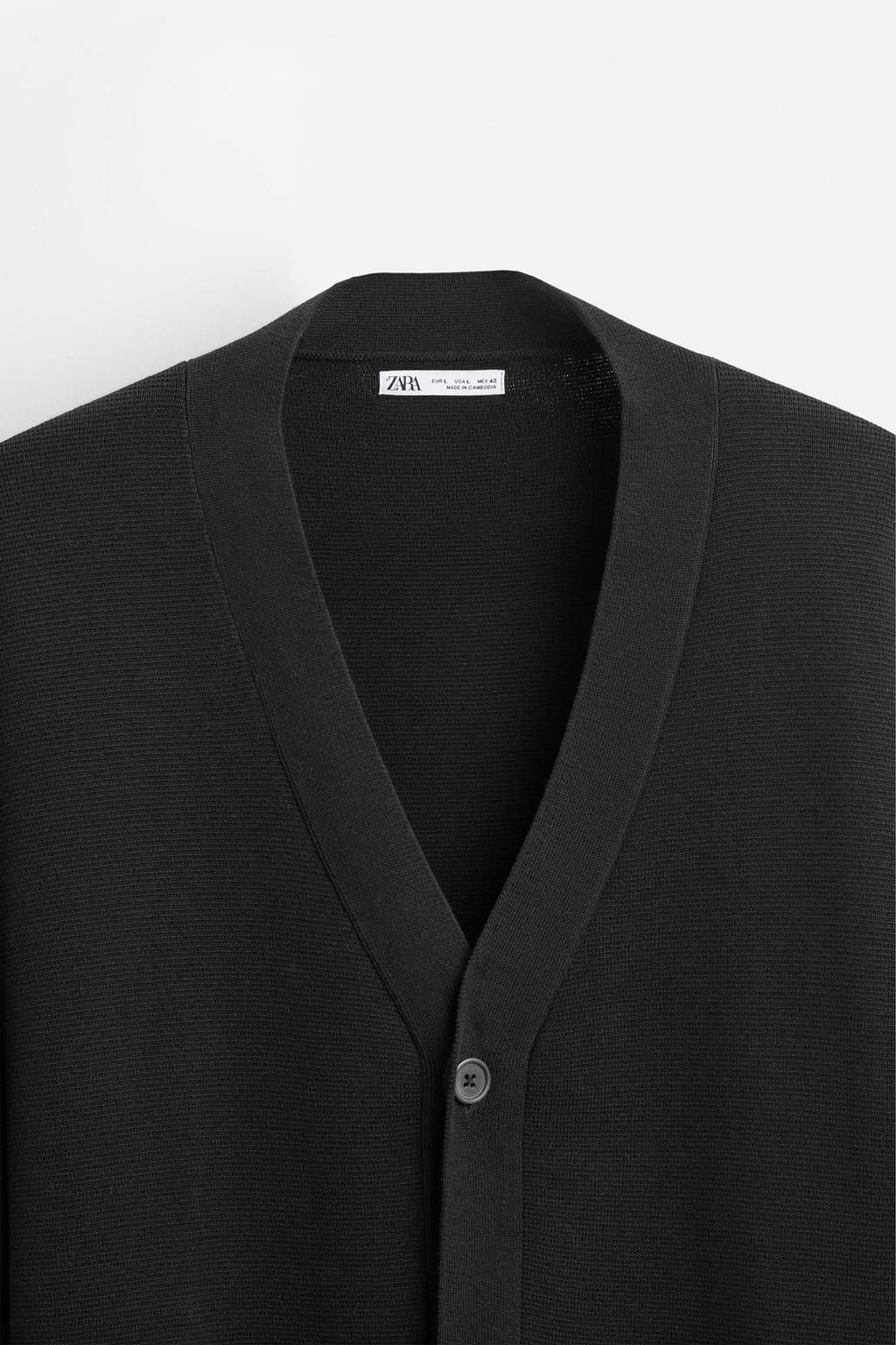 TEXTURED COTTON CARDIGAN - Zara фото 16