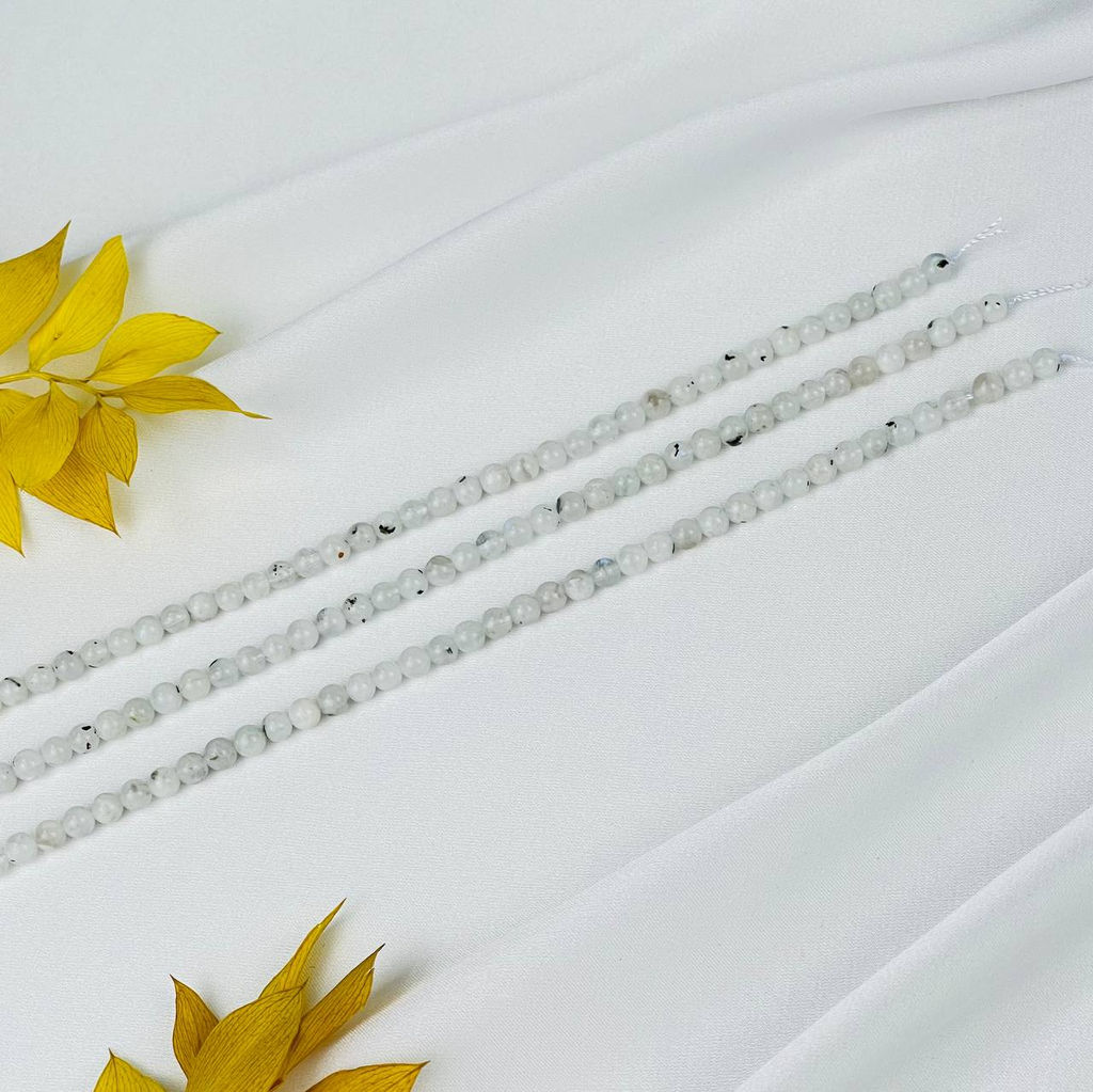 Бусины для украшений из Лунного камня (80 бусин) 39 см