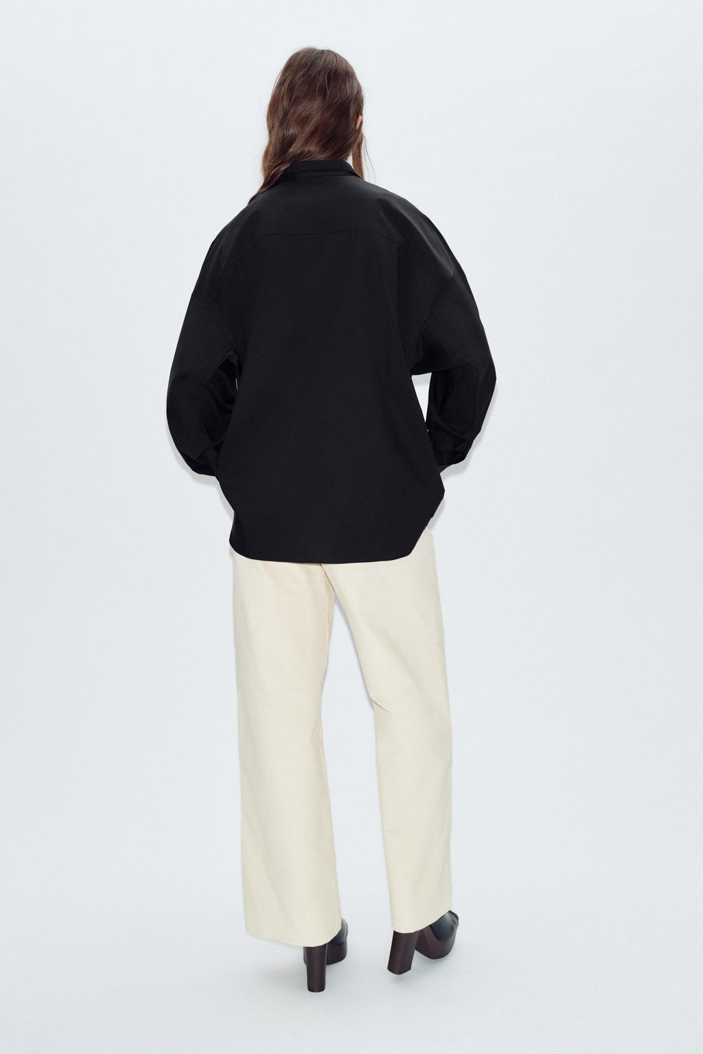 V-NECK POPLIN SHIRT - Zara фото 9